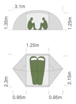 Exped Orion II Green Trekkerstent 7 Exped Orion II Green Trekkerstent -Victorin Winkel 2740623 7640120111205 2