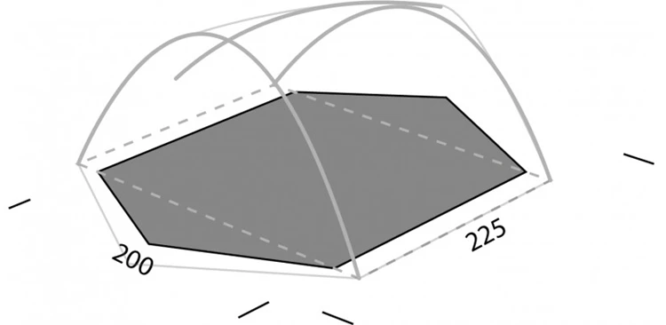 Exped Orion II Grondzeil 2 Exped Orion II Grondzeil - Afbeelding 2