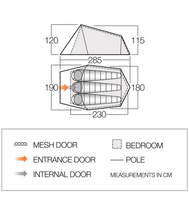 Vango Soul 300 Trekkerstent 4 Vango Soul 300 Trekkerstent - Afbeelding 4