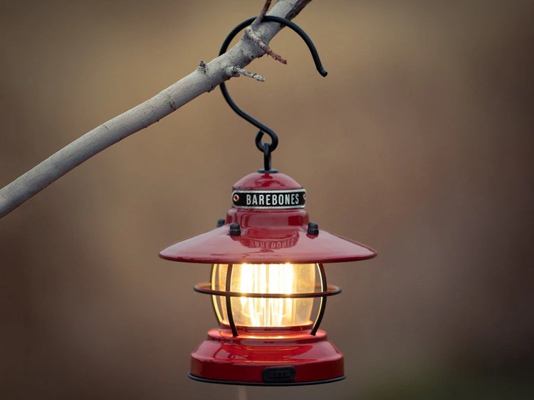 Barebones Mini Edison Lantern - Red 3 Barebones Mini Edison Lantern - Red - Afbeelding 3
