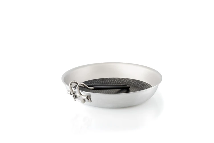Gsi Outdoors Glacier Stainless Steel Frypan - 8" Pan 2 Gsi Outdoors Glacier Stainless Steel Frypan - 8" Pan - Afbeelding 2