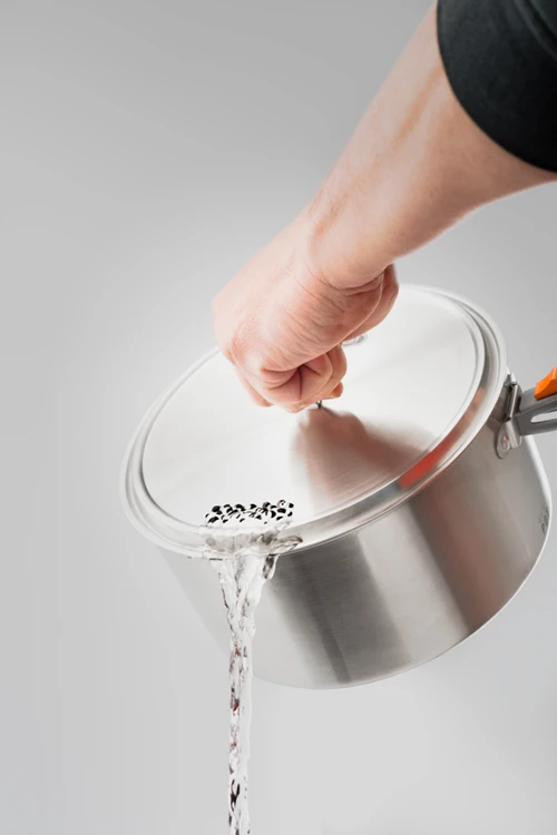 Gsi Outdoors Glacier Stainless Camper Pannnenset 4 Gsi Outdoors Glacier Stainless Camper Pannnenset - Afbeelding 4