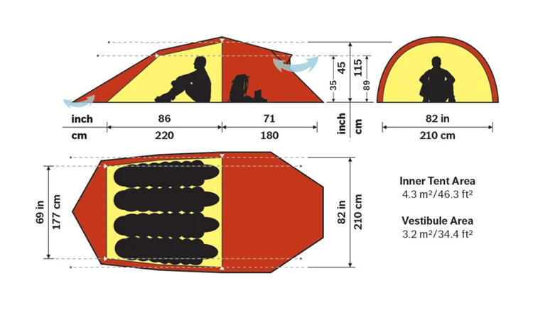 Hilleberg Nallo 4 Gt Trekkerstent 2 Hilleberg Nallo 4 Gt Trekkerstent - Afbeelding 2