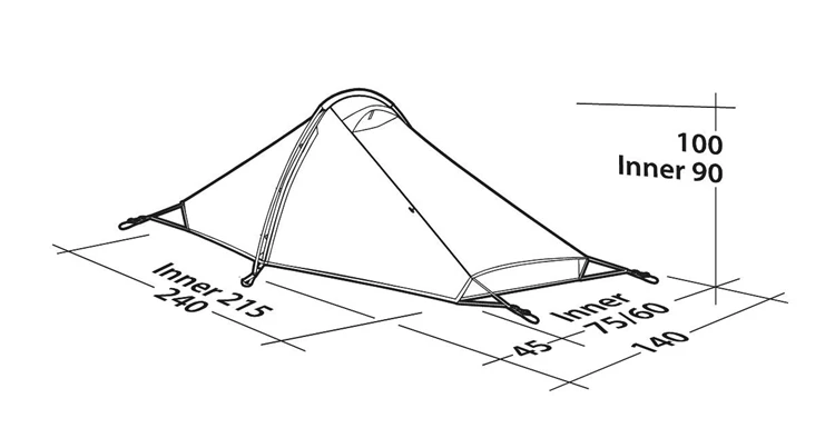 Robens Starlight 1 Trekkerstent 2 Robens Starlight 1 Trekkerstent - Afbeelding 2