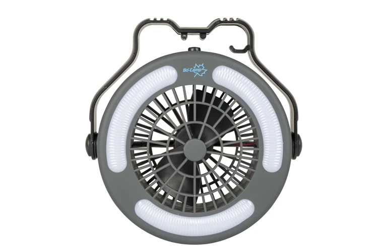 Bo-Camp - Ventilator/Hanglamp - 110 Lumen Zaklamp 1 Bo-Camp - Ventilator/Hanglamp - 110 Lumen Zaklamp