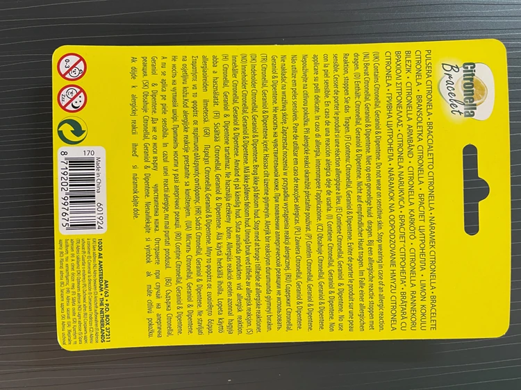 Citronella Armband 4Ass Kl 2 Citronella Armband 4Ass Kl - Afbeelding 2