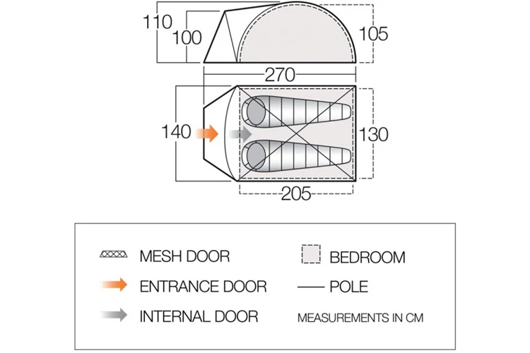 Vango Tay 200 Trekkerstent 4 Vango Tay 200 Trekkerstent - Afbeelding 4