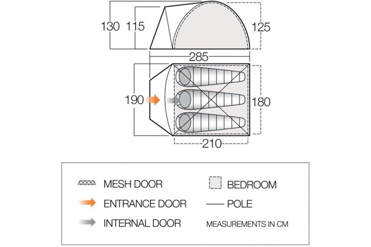 Vango Tay 300 Trekkerstent 4 Vango Tay 300 Trekkerstent - Afbeelding 4
