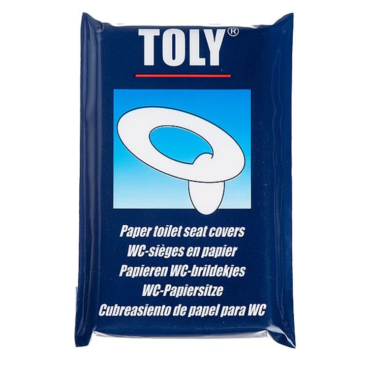 Toly - Wc-Brildekjes - Papier - 10 Stuks 1 Toly - Wc-Brildekjes - Papier - 10 Stuks