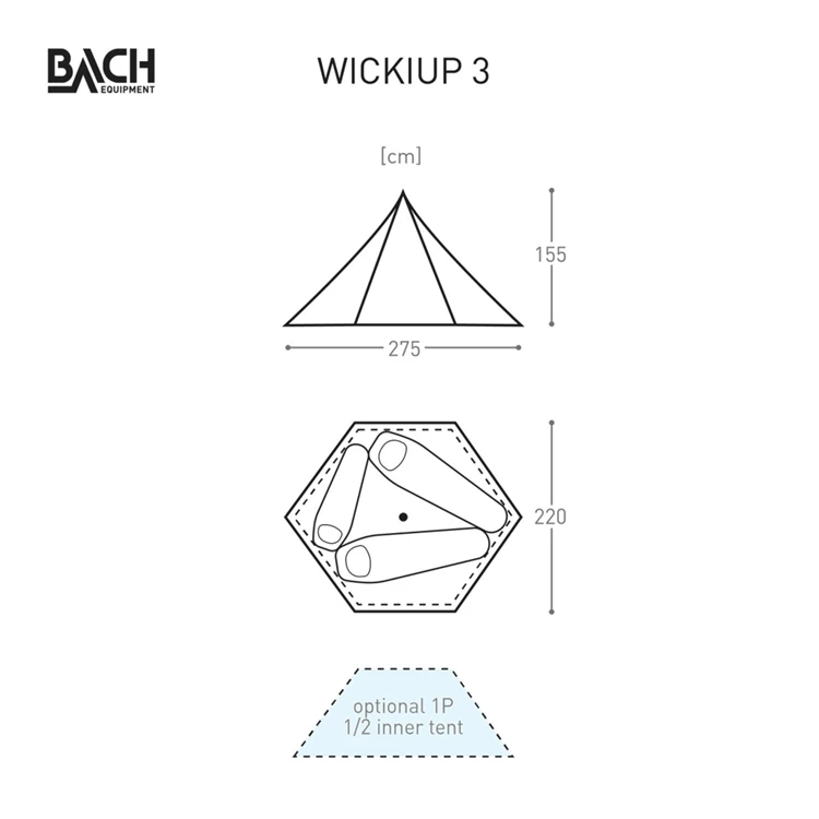 Bach Wickiup 3 Tipitent 2 Bach Wickiup 3 Tipitent - Afbeelding 2