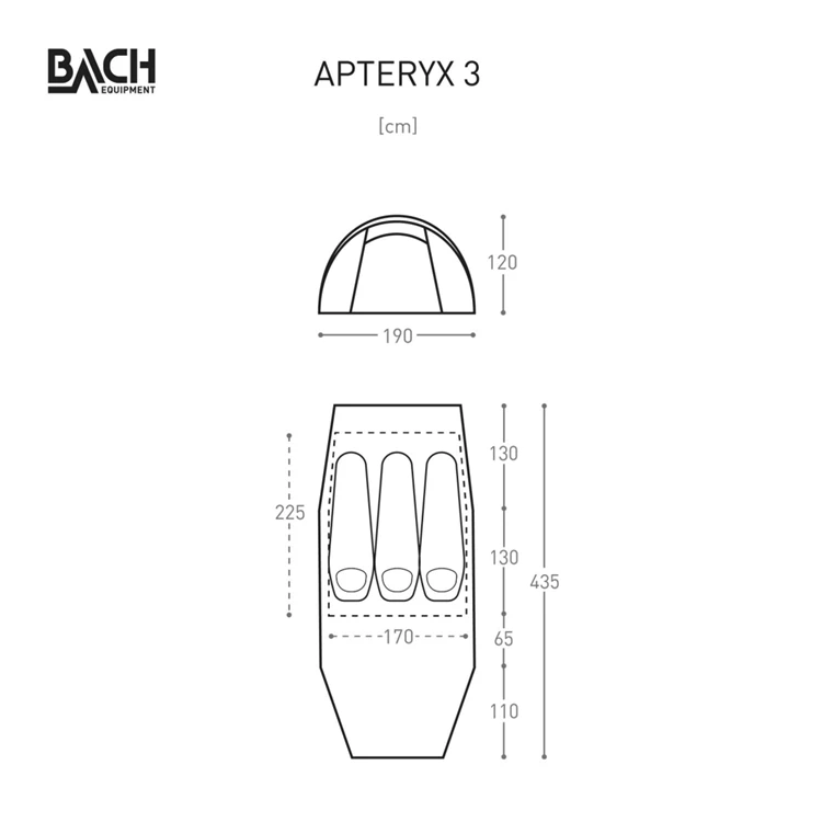 Bach Apteryx 3 Trekkerstent 3 Bach Apteryx 3 Trekkerstent - Afbeelding 3