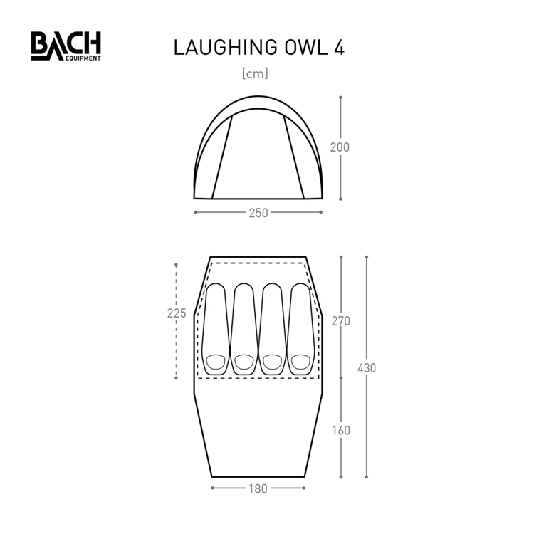 Bach Laughing Owl 4 Familietent 6 Bach Laughing Owl 4 Familietent - Afbeelding 6