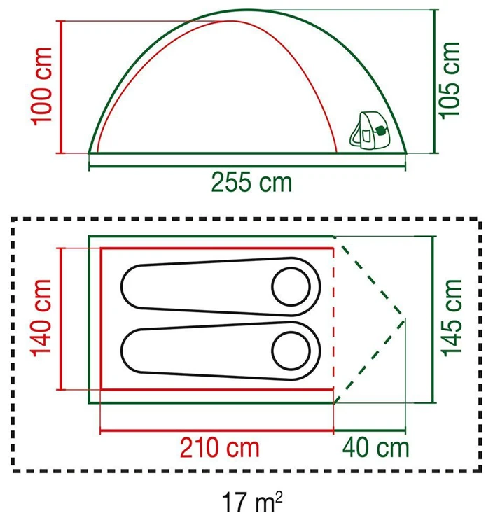 Coleman Kobuk Valley 2 Bijzettent 3 Coleman Kobuk Valley 2 Bijzettent - Afbeelding 3
