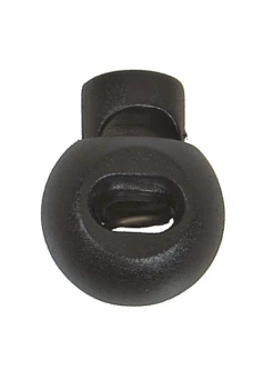 Basic Nature Cord Lock Black Rond (10 Stuks)