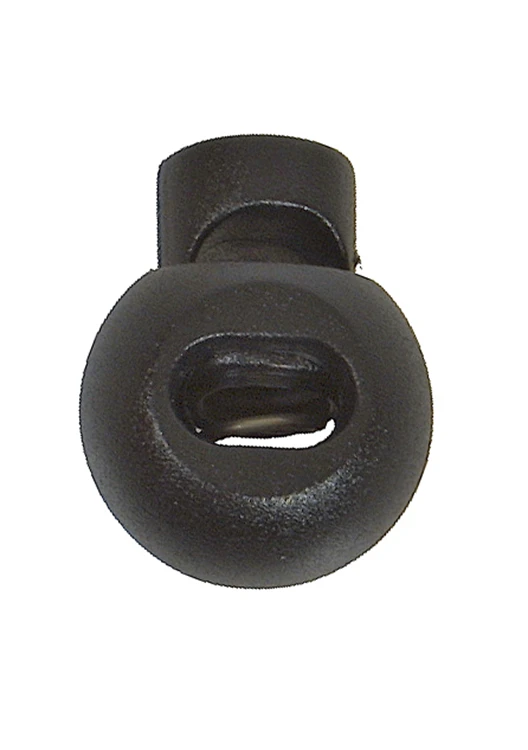 Basic Nature Cord Lock Black Rond (10 Stuks) 1 Basic Nature Cord Lock Black Rond (10 Stuks)