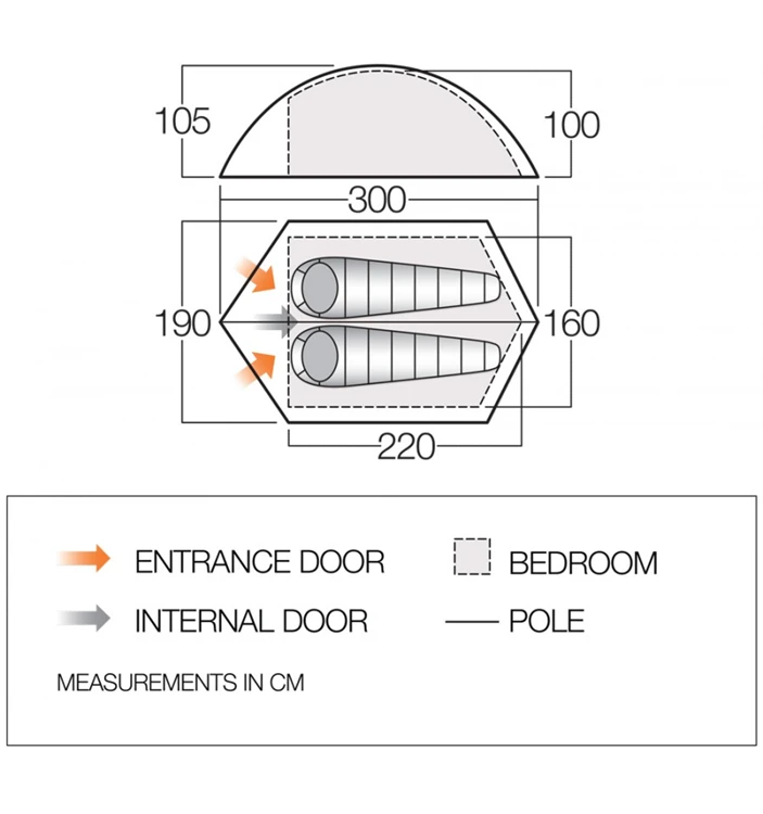 Vango Blade 200 Trekkerstent 2 Vango Blade 200 Trekkerstent - Afbeelding 2