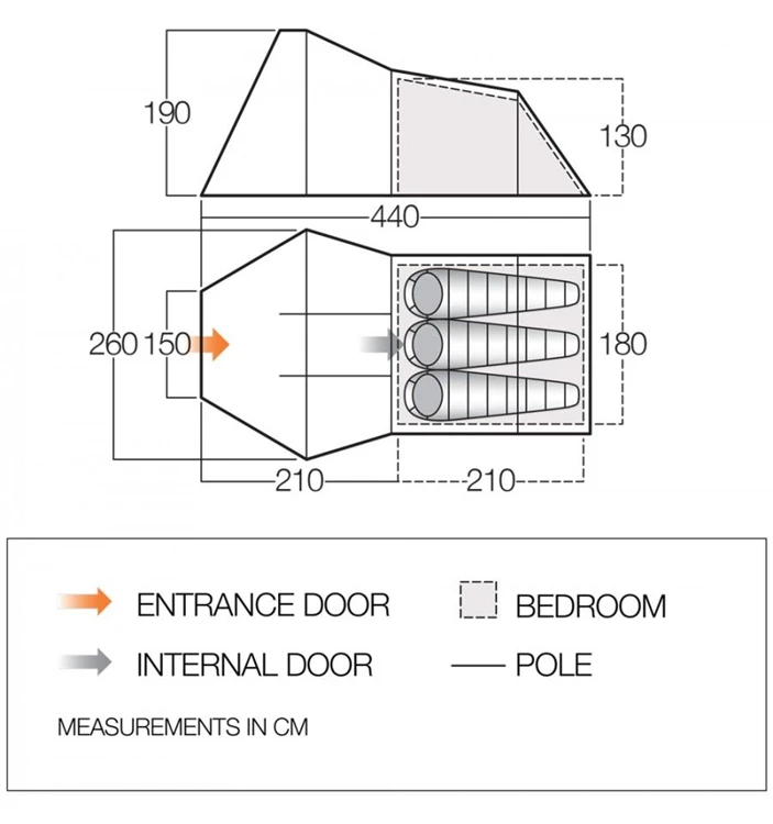 Vango Galaxy 300 Trekkerstent 2 Vango Galaxy 300 Trekkerstent - Afbeelding 2