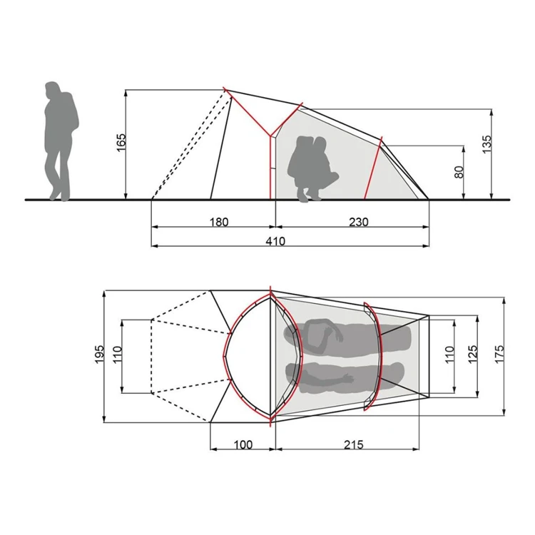 Vaude Chapel Sul Xt 2P Trekkerstent 2 Vaude Chapel Sul Xt 2P Trekkerstent - Afbeelding 2