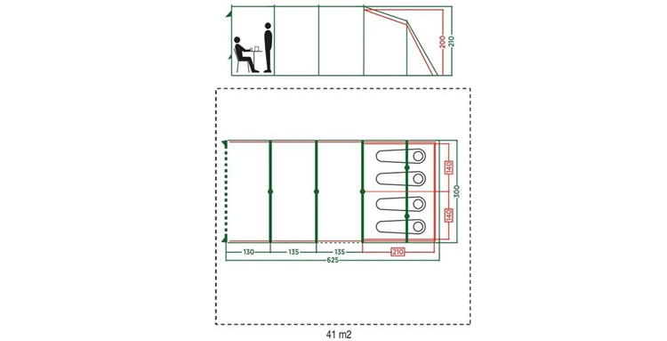 Coleman Meadowood 4L Familietent 2 Coleman Meadowood 4L Familietent - Afbeelding 2