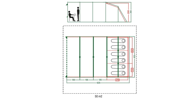 Coleman Meadowood 6 L Familietent 2 Coleman Meadowood 6 L Familietent - Afbeelding 2