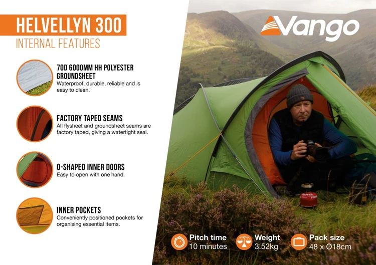 Vango Helvellyn 300 Trekkerstent 4 Vango Helvellyn 300 Trekkerstent - Afbeelding 4