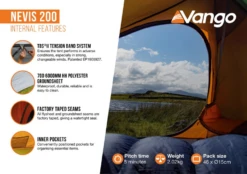 Vango Nevis 200 Trekkerstent 7 Vango Nevis 200 Trekkerstent -Victorin Winkel 7315332 5059474004804 3